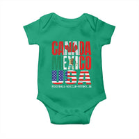 Soccer Lover Baby Onesie Canada Mexico USA Pride Football Futbol 2026