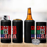 Soccer Lover 4 in 1 Can Cooler Tumbler Canada Mexico USA Pride Football Futbol 2026