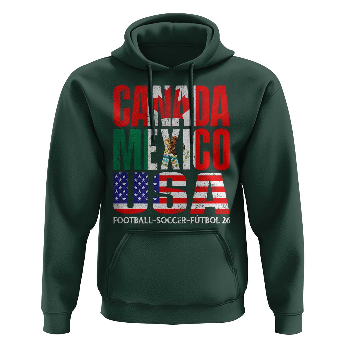 Soccer Lover Hoodie Canada Mexico USA Pride Football Futbol 2026