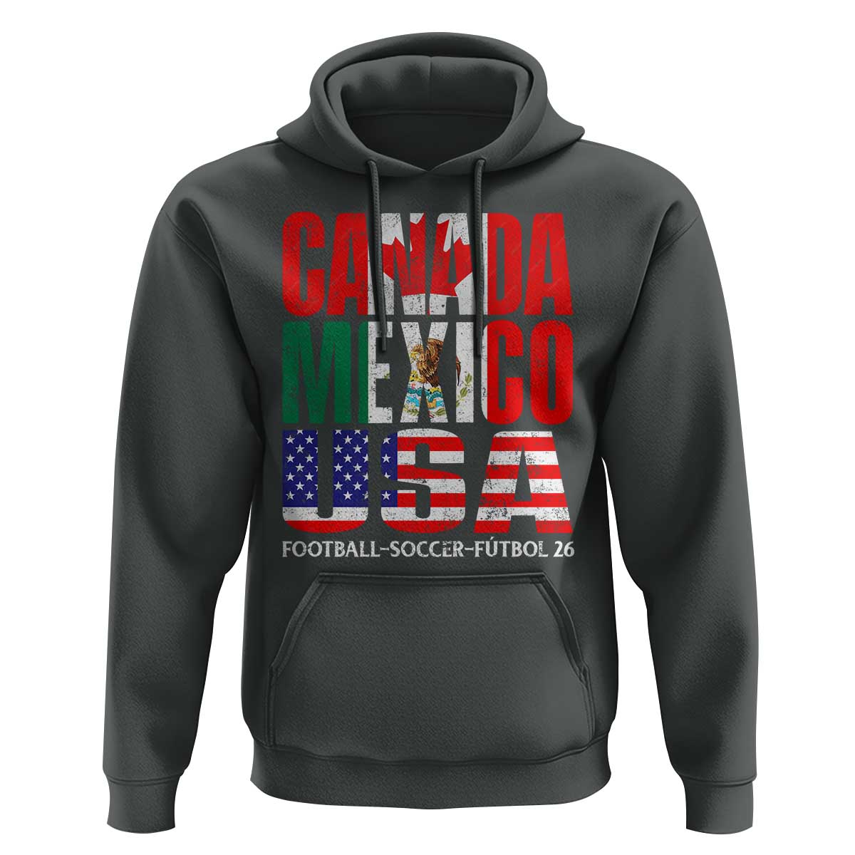 Soccer Lover Hoodie Canada Mexico USA Pride Football Futbol 2026