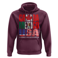 Soccer Lover Hoodie Canada Mexico USA Pride Football Futbol 2026