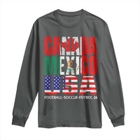 Soccer Lover Long Sleeve Shirt Canada Mexico USA Pride Football Futbol 2026