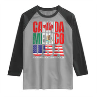 Soccer Lover Raglan Shirt Canada Mexico USA Pride Football Futbol 2026