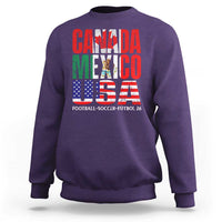 Soccer Lover Sweatshirt Canada Mexico USA Pride Football Futbol 2026