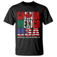 Soccer Lover T Shirt Canada Mexico USA Pride Football Futbol 2026