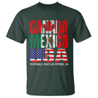 Soccer Lover T Shirt Canada Mexico USA Pride Football Futbol 2026