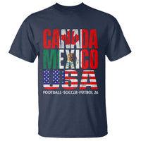 Soccer Lover T Shirt Canada Mexico USA Pride Football Futbol 2026