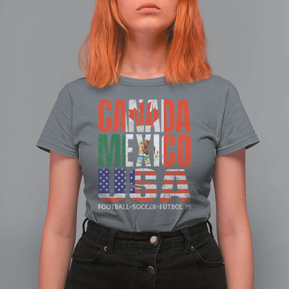 Soccer Lover T Shirt For Women Canada Mexico USA Pride Football Futbol 2026