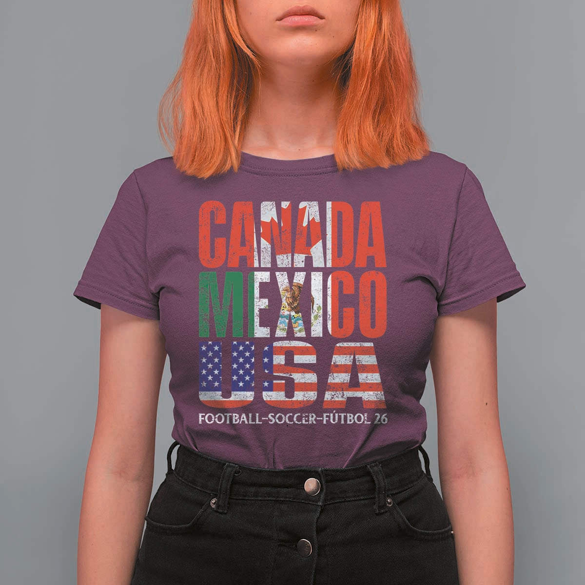 Soccer Lover T Shirt For Women Canada Mexico USA Pride Football Futbol 2026