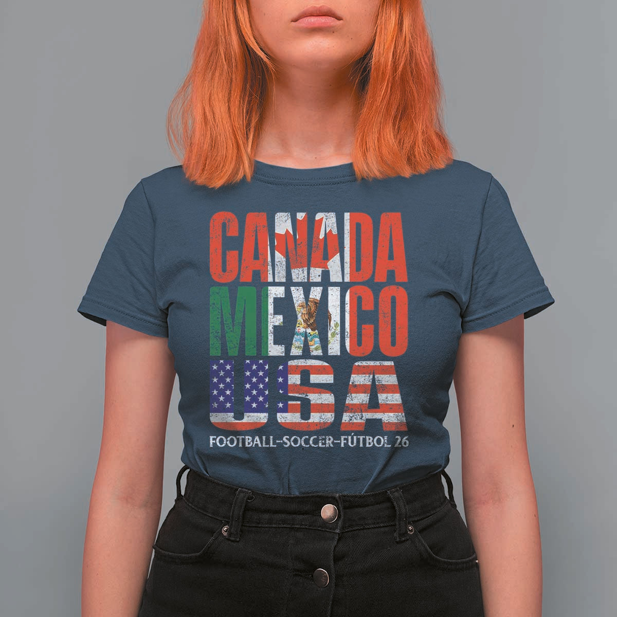 Soccer Lover T Shirt For Women Canada Mexico USA Pride Football Futbol 2026