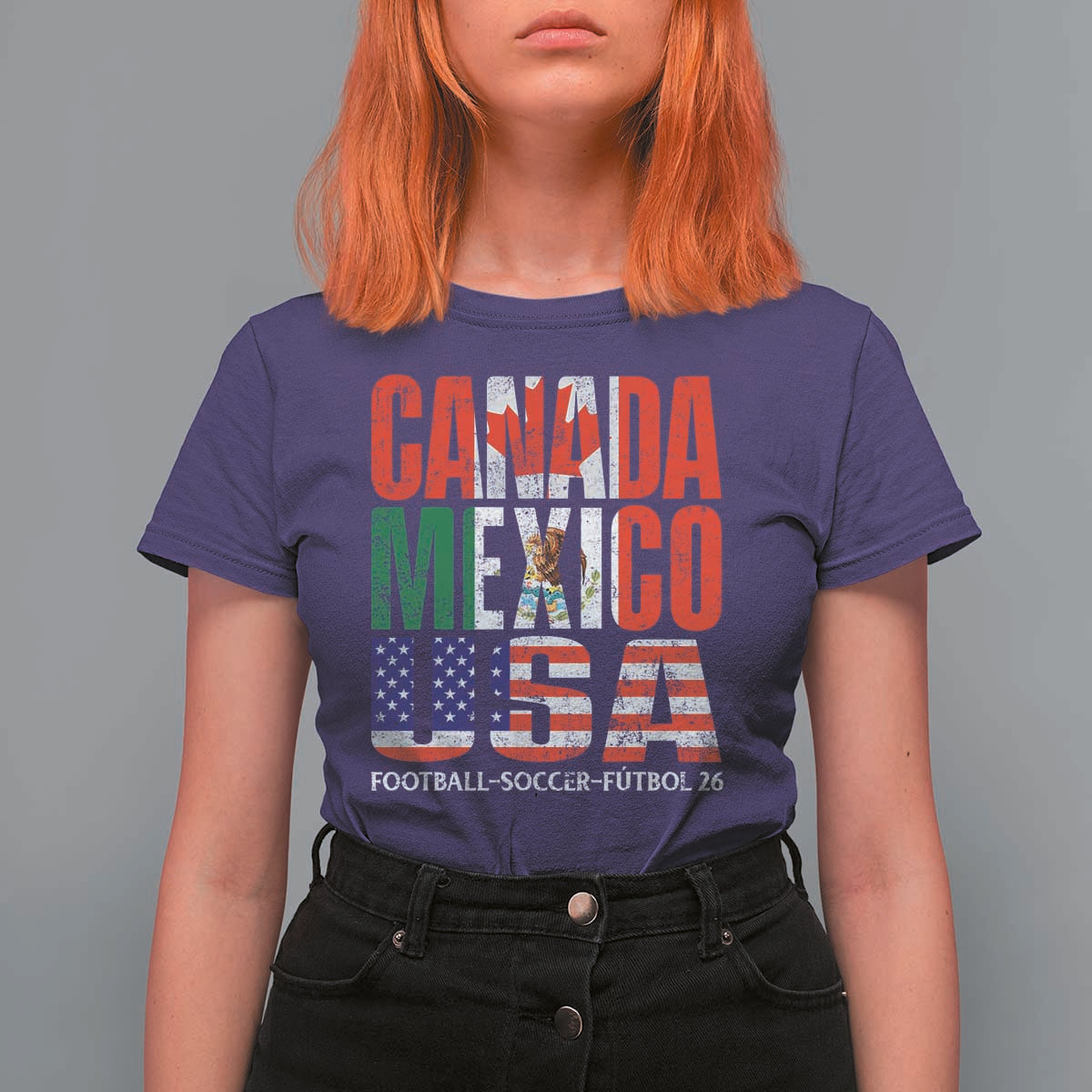 Soccer Lover T Shirt For Women Canada Mexico USA Pride Football Futbol 2026