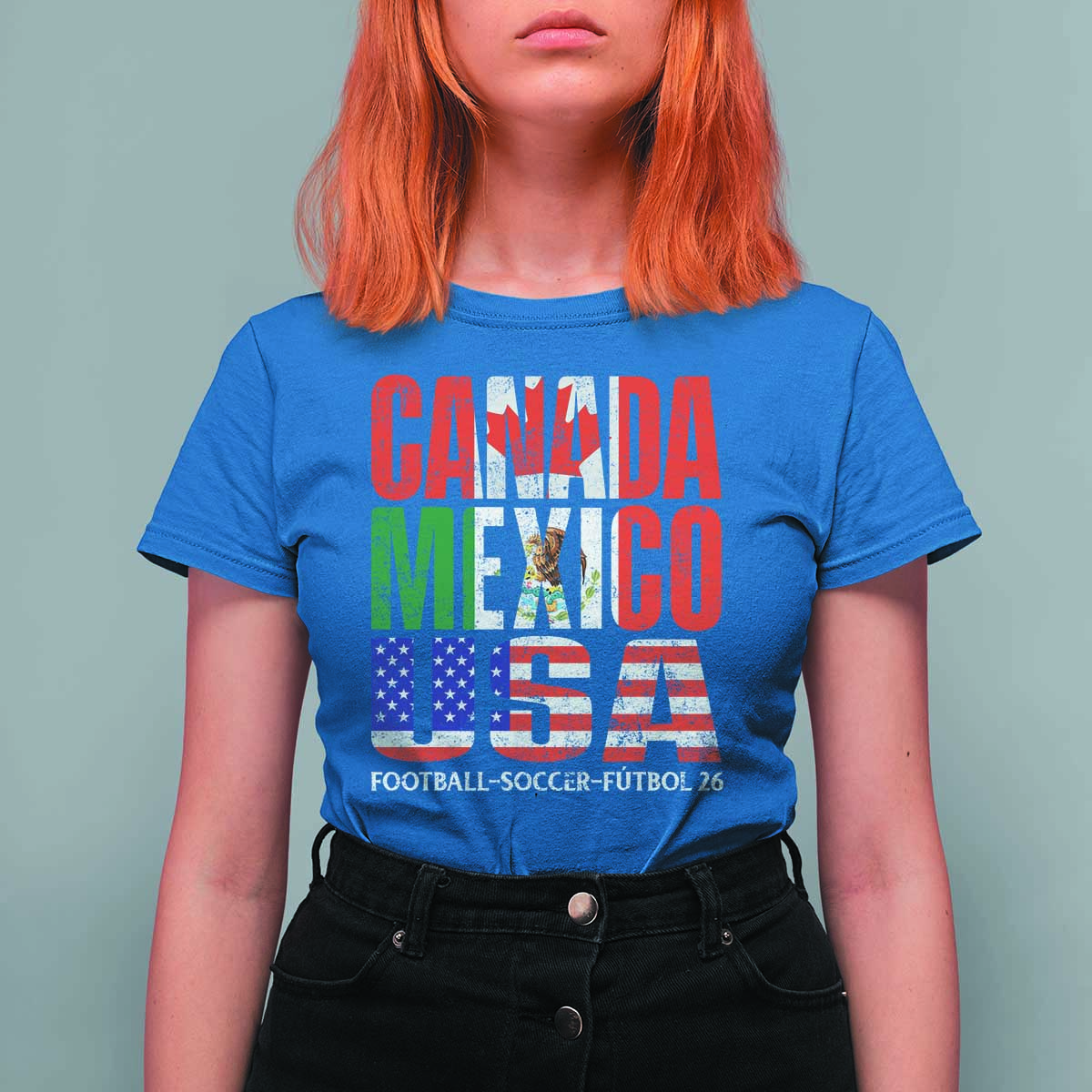 Soccer Lover T Shirt For Women Canada Mexico USA Pride Football Futbol 2026