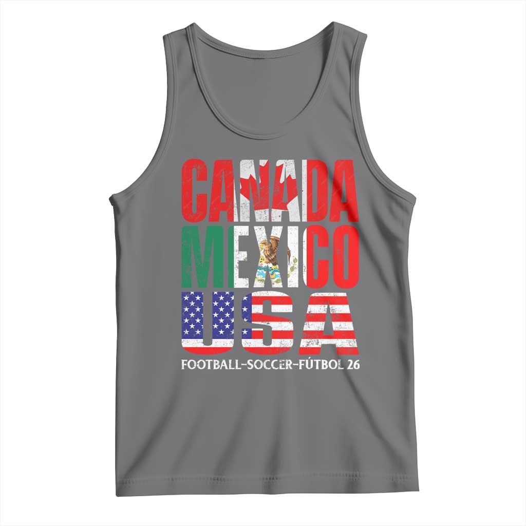 Soccer Lover Tank Top Canada Mexico USA Pride Football Futbol 2026