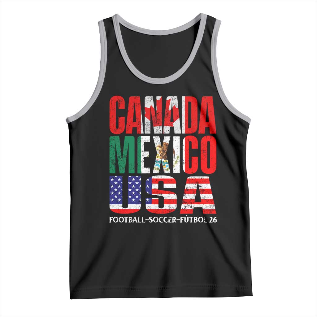 Soccer Lover Tank Top Canada Mexico USA Pride Football Futbol 2026
