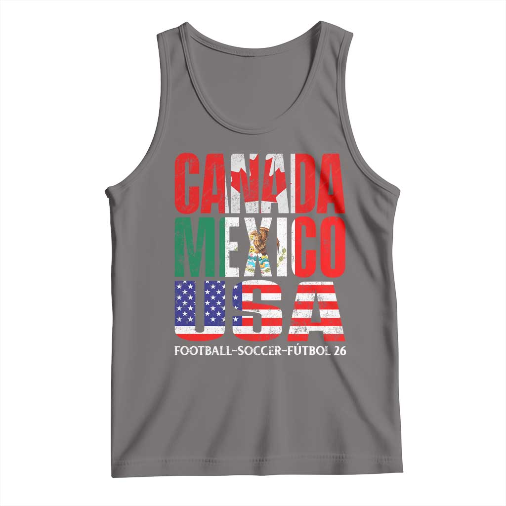 Soccer Lover Tank Top Canada Mexico USA Pride Football Futbol 2026