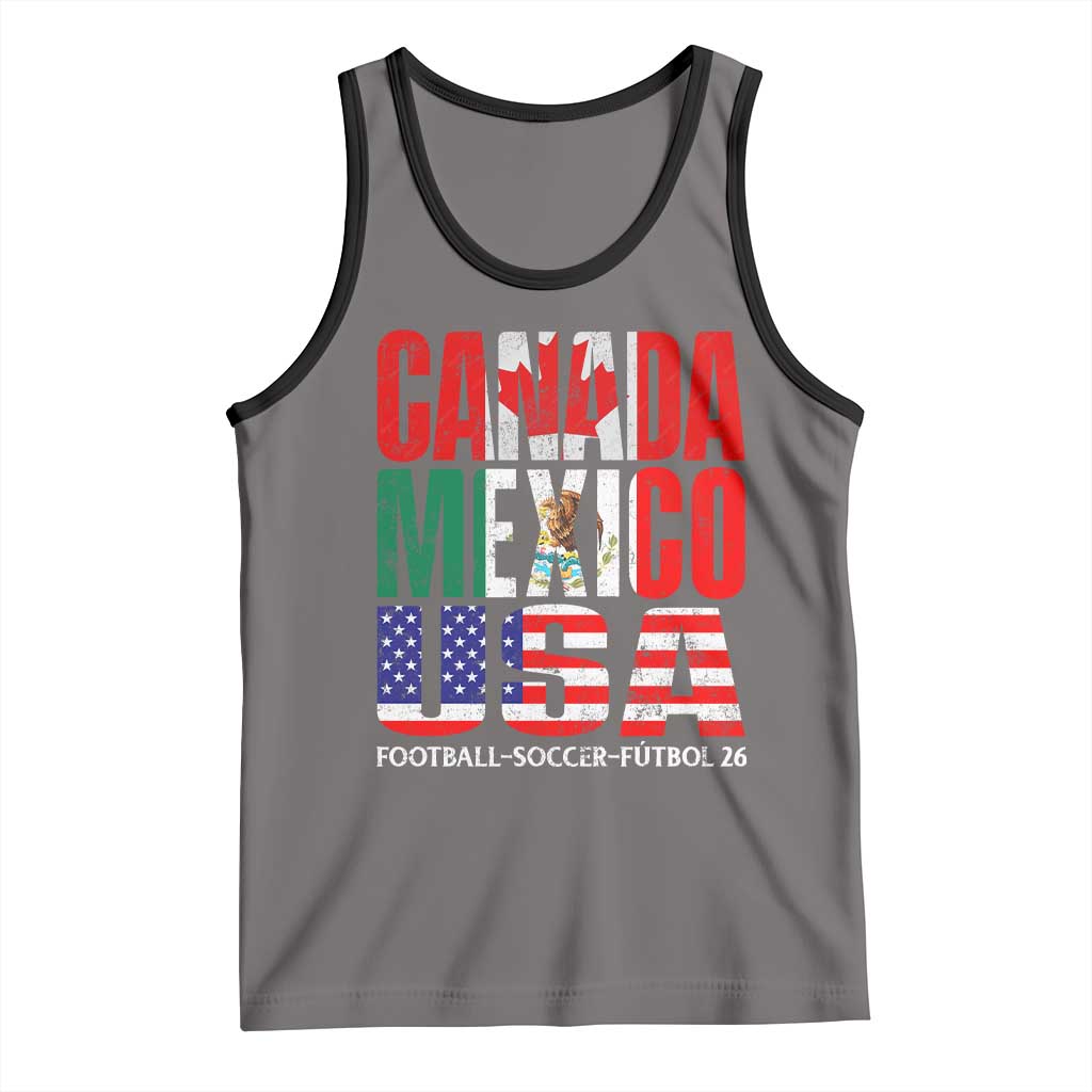 Soccer Lover Tank Top Canada Mexico USA Pride Football Futbol 2026