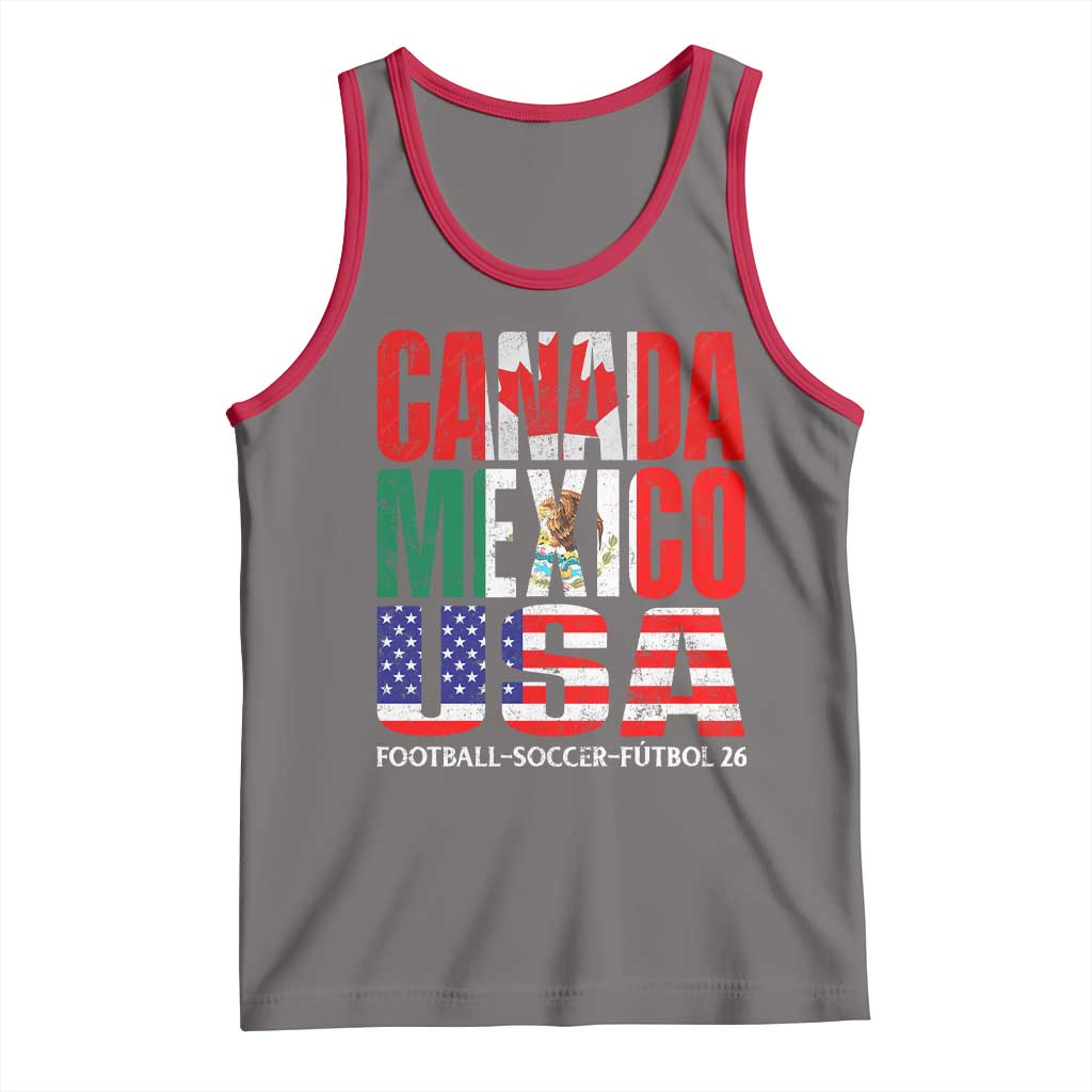 Soccer Lover Tank Top Canada Mexico USA Pride Football Futbol 2026