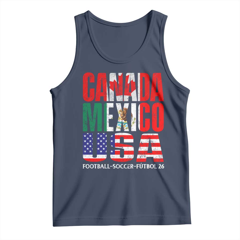 Soccer Lover Tank Top Canada Mexico USA Pride Football Futbol 2026
