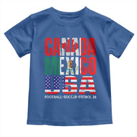Soccer Lover Toddler T Shirt Canada Mexico USA Pride Football Futbol 2026