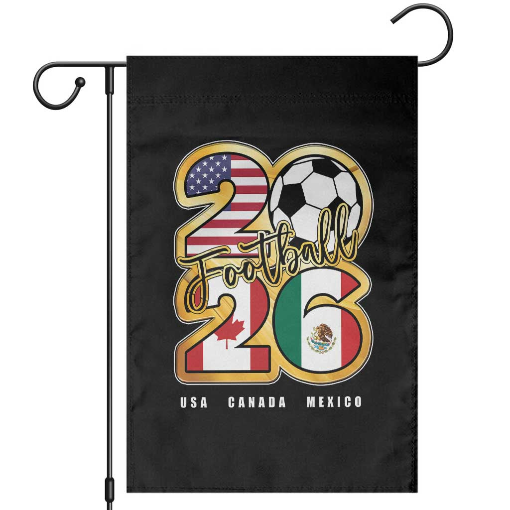 Soccer Football Lover Garden Flag USA Canada Mexico Pride 2026