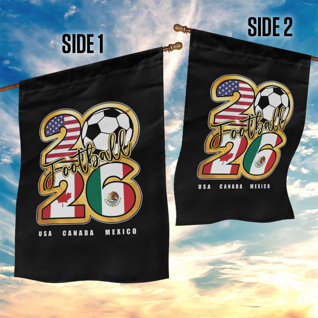 Soccer Football Lover Garden Flag USA Canada Mexico Pride 2026