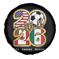 Soccer Football Lover Spare Tire Cover USA Canada Mexico Pride 2026
