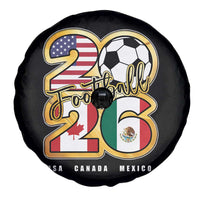Soccer Football Lover Spare Tire Cover USA Canada Mexico Pride 2026