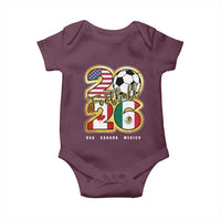 Soccer Football Lover Baby Onesie USA Canada Mexico Pride 2026