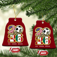 Soccer Football Lover Ceramic Ornament USA Canada Mexico Pride 2026