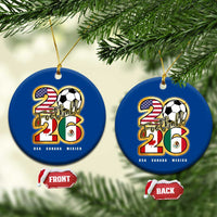 Soccer Football Lover Ceramic Ornament USA Canada Mexico Pride 2026