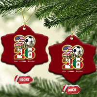 Soccer Football Lover Ceramic Ornament USA Canada Mexico Pride 2026