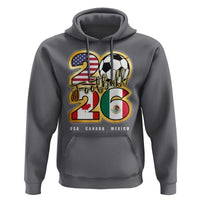 Soccer Football Lover Hoodie USA Canada Mexico Pride 2026