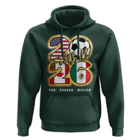 Soccer Football Lover Hoodie USA Canada Mexico Pride 2026