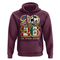 Soccer Football Lover Hoodie USA Canada Mexico Pride 2026