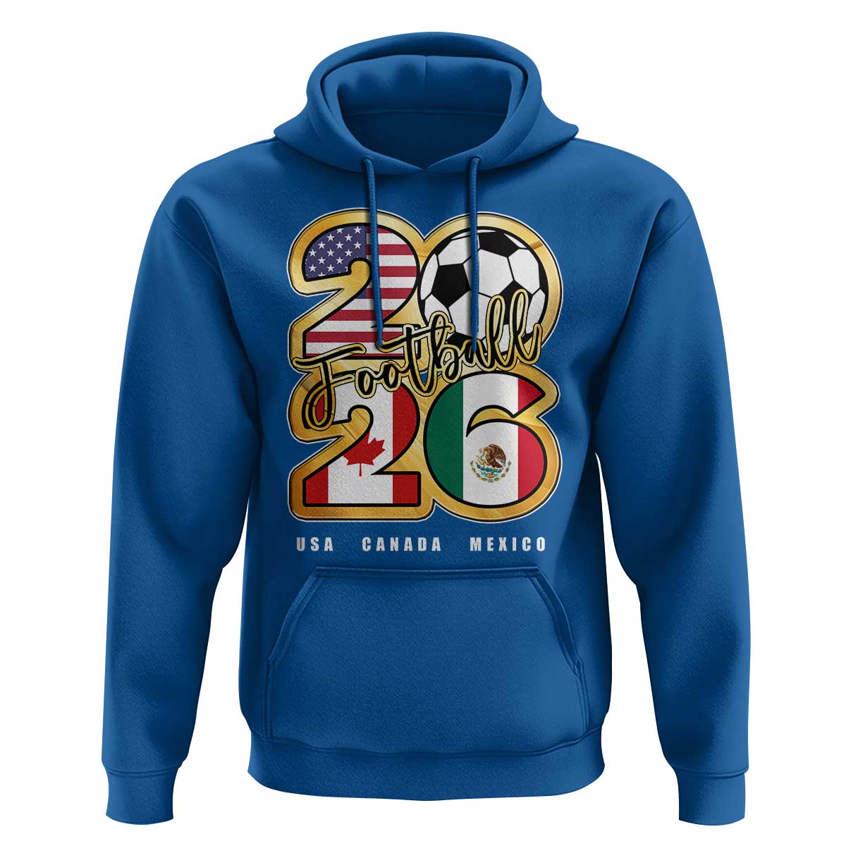 Soccer Football Lover Hoodie USA Canada Mexico Pride 2026