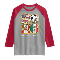 Soccer Football Lover Raglan Shirt USA Canada Mexico Pride 2026