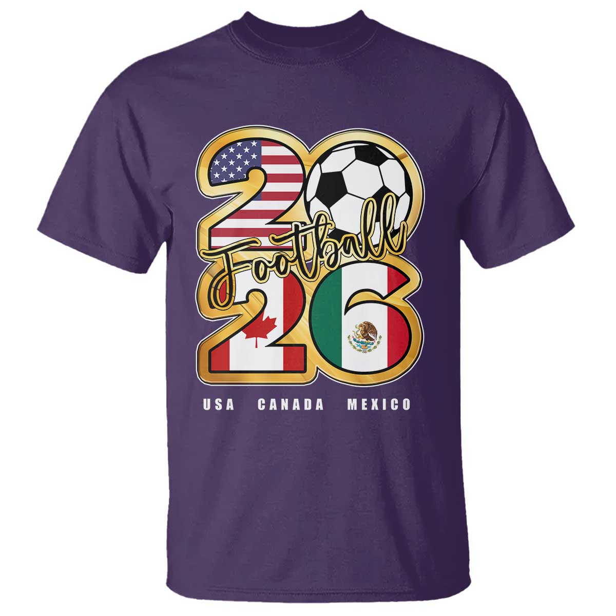 Soccer Football Lover T Shirt USA Canada Mexico Pride 2026