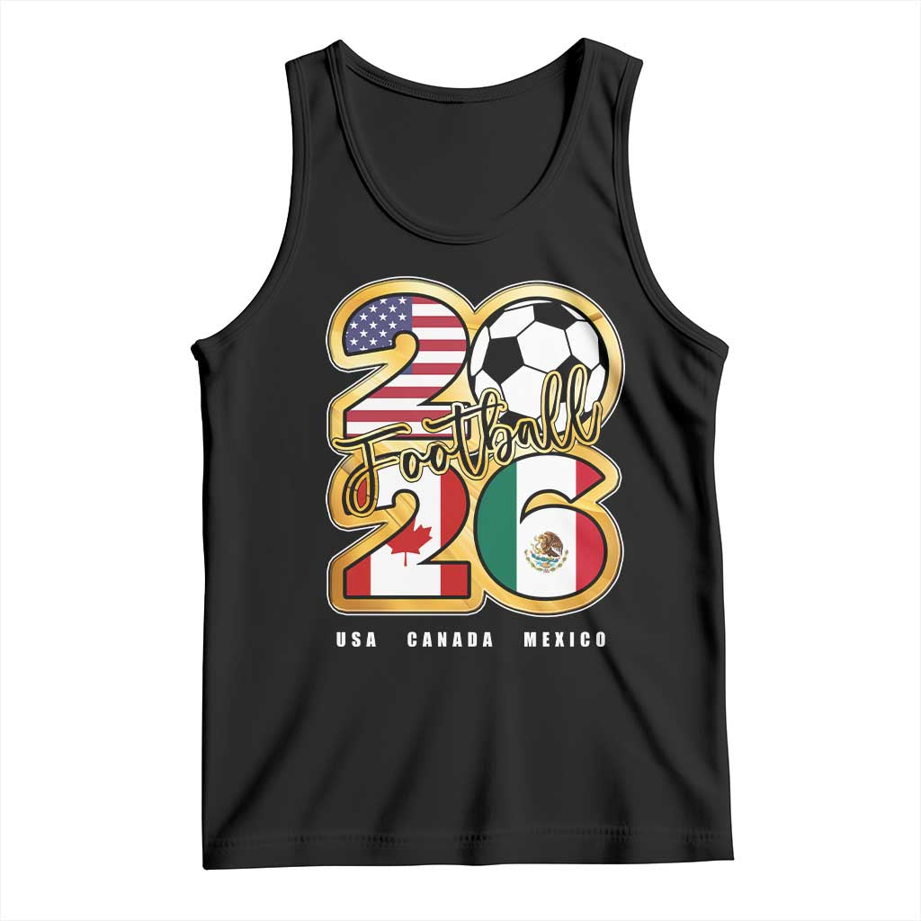 Soccer Football Lover Tank Top USA Canada Mexico Pride 2026