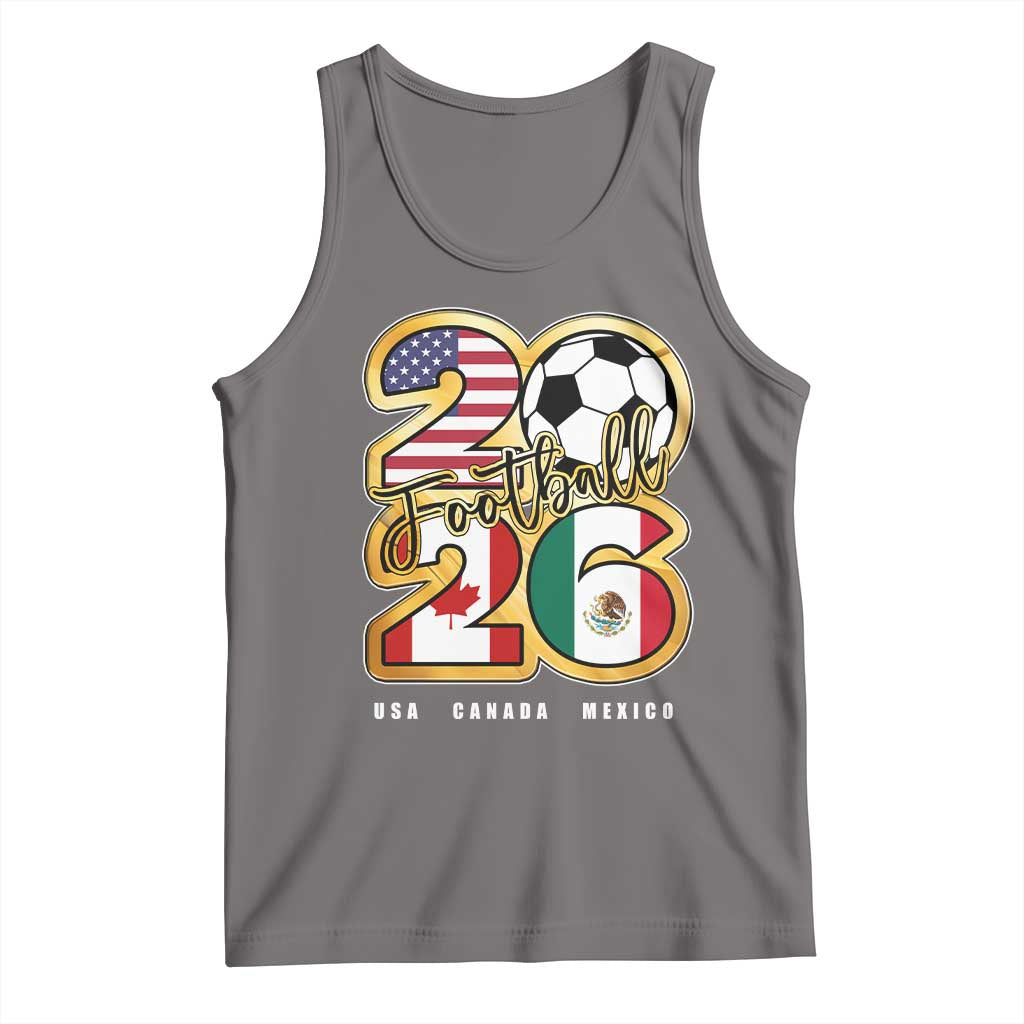 Soccer Football Lover Tank Top USA Canada Mexico Pride 2026