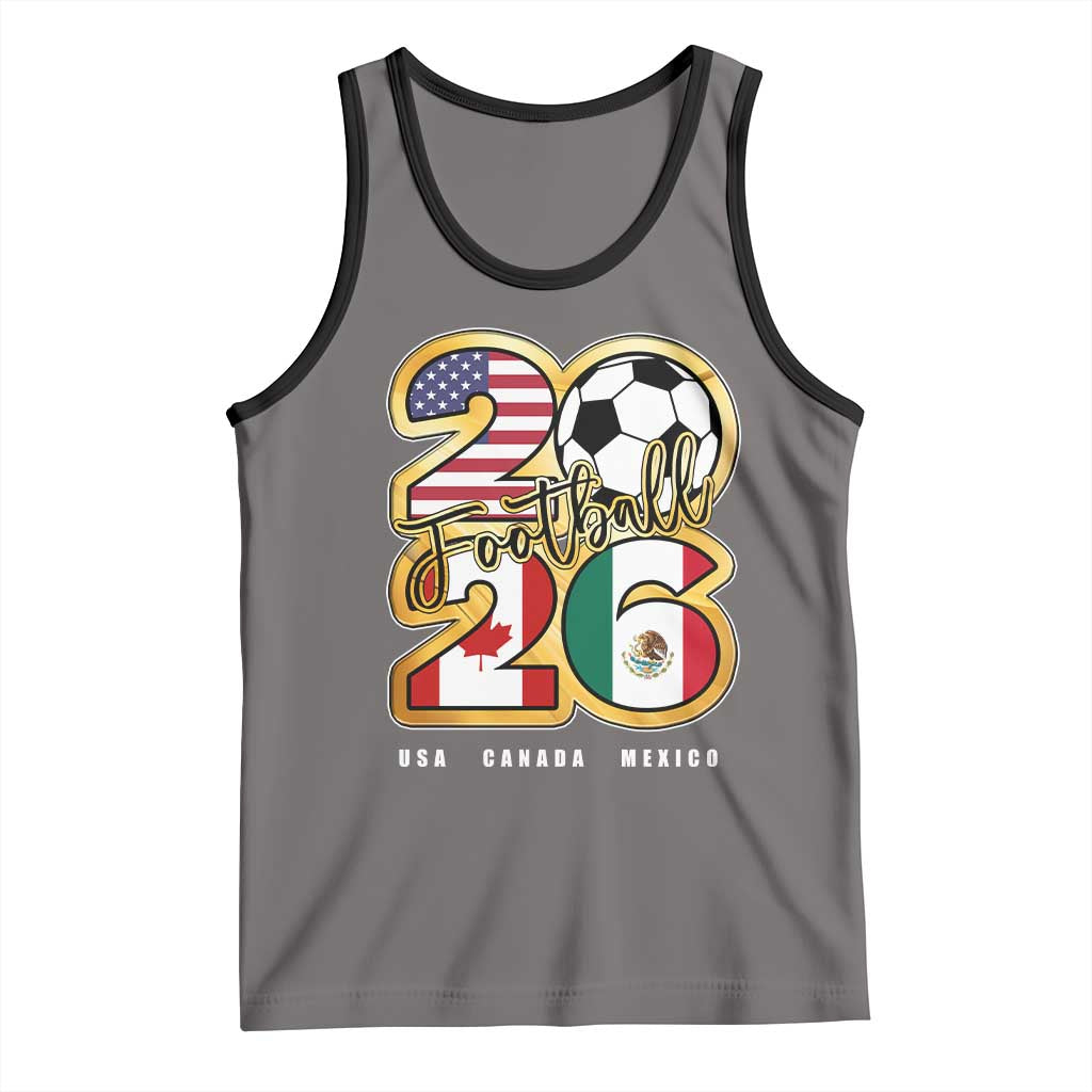 Soccer Football Lover Tank Top USA Canada Mexico Pride 2026