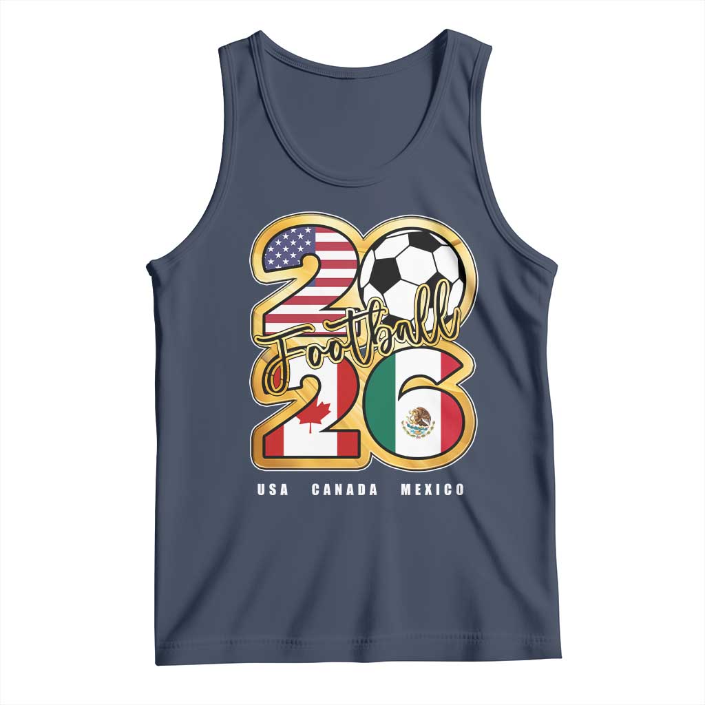 Soccer Football Lover Tank Top USA Canada Mexico Pride 2026