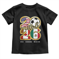 Soccer Football Lover Toddler T Shirt USA Canada Mexico Pride 2026