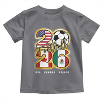 Soccer Football Lover Toddler T Shirt USA Canada Mexico Pride 2026