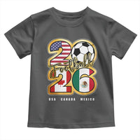 Soccer Football Lover Toddler T Shirt USA Canada Mexico Pride 2026