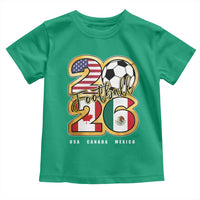 Soccer Football Lover Toddler T Shirt USA Canada Mexico Pride 2026