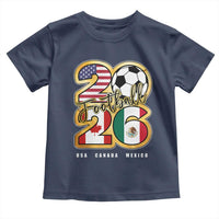 Soccer Football Lover Toddler T Shirt USA Canada Mexico Pride 2026