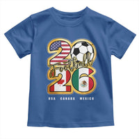 Soccer Football Lover Toddler T Shirt USA Canada Mexico Pride 2026