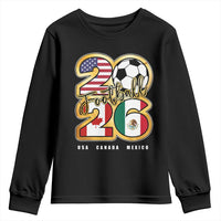 Soccer Football Lover Youth Sweatshirt USA Canada Mexico Pride 2026