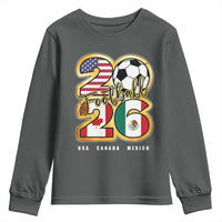 Soccer Football Lover Youth Sweatshirt USA Canada Mexico Pride 2026