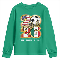 Soccer Football Lover Youth Sweatshirt USA Canada Mexico Pride 2026